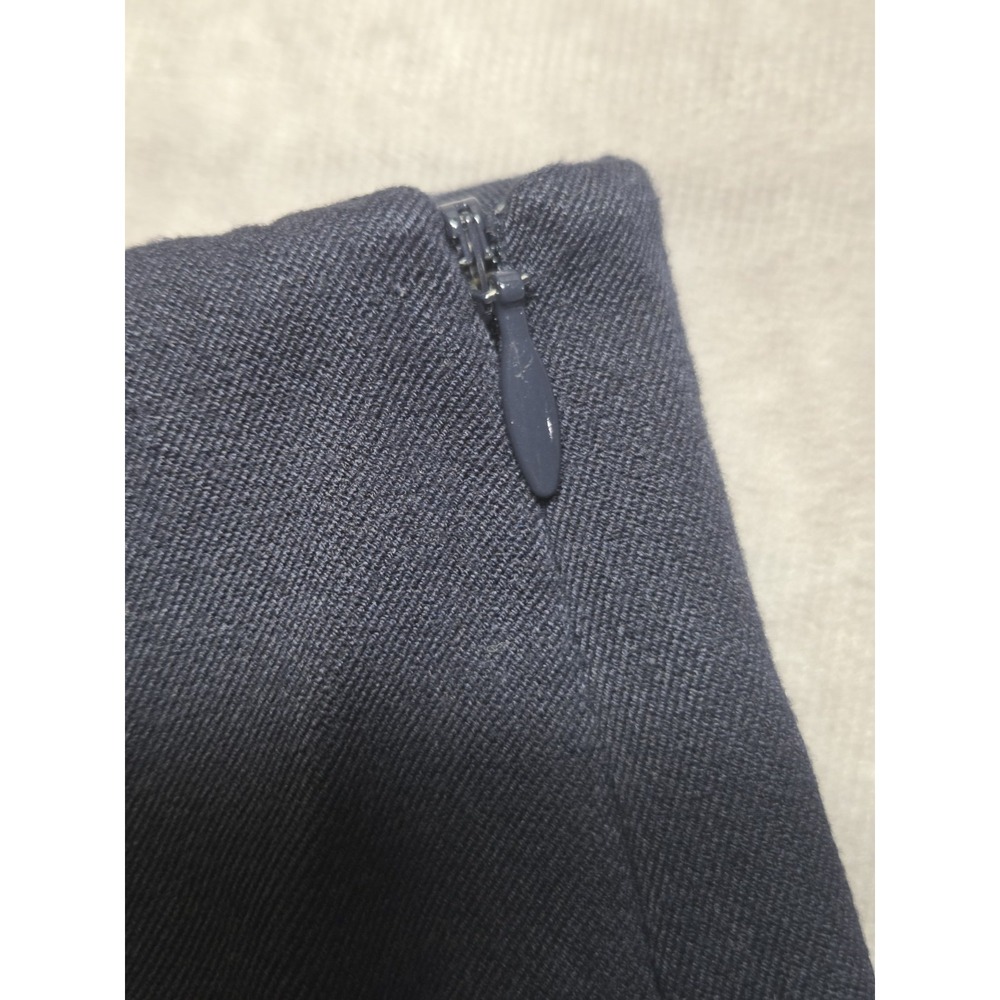 Talbots Womens Pants Size 16 Petite Stretch Navy Blue Side Zip Classic Career - Picture 5 of 9